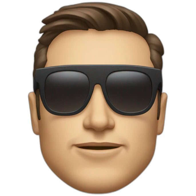 Elon Musk sunglasses emoji