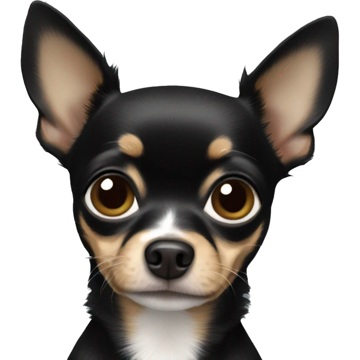 Black Chihuahua  emoji