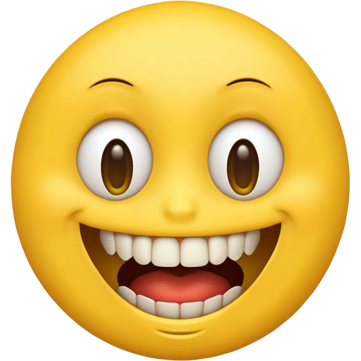 Weird creepy smile emoji emoji