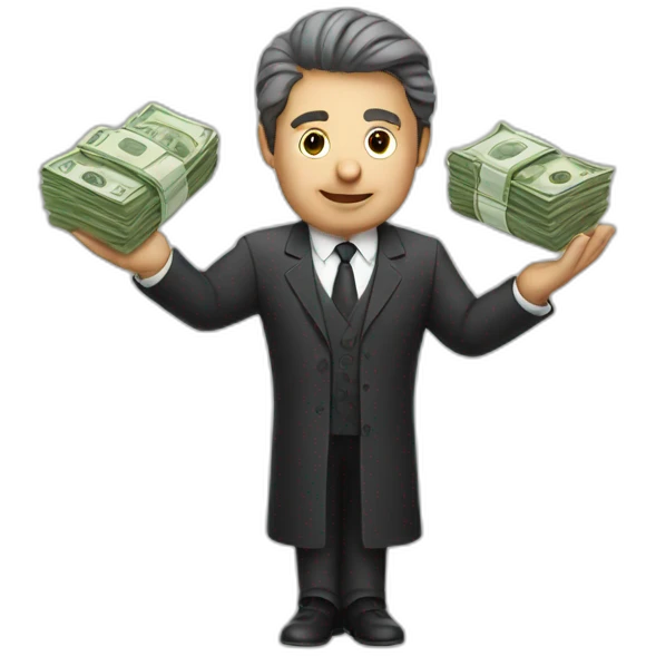 lawyer with money emoji