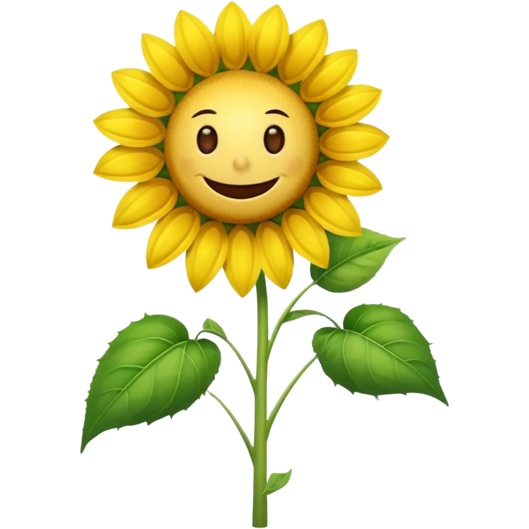 An exact  picture of the sunflower from Plants vs. Zombies emoji