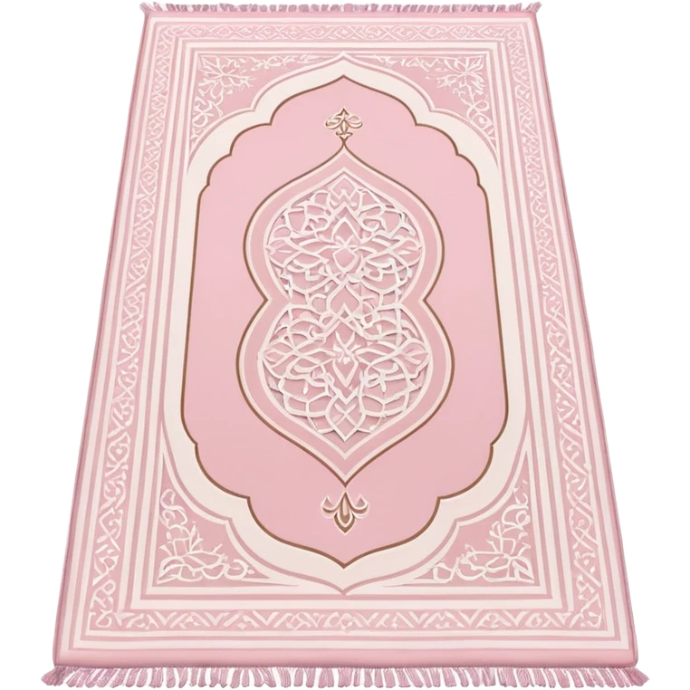 Light pink Muslim prayer mat emoji