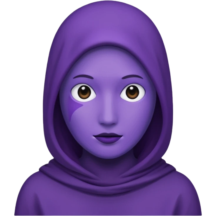 purple person no face emoji