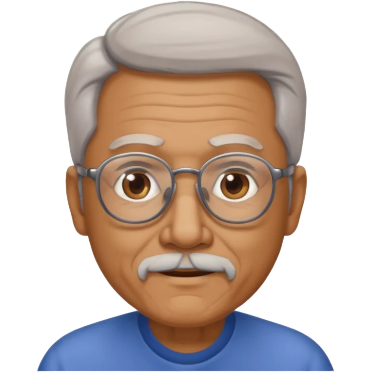 70 year old man with gote emoji