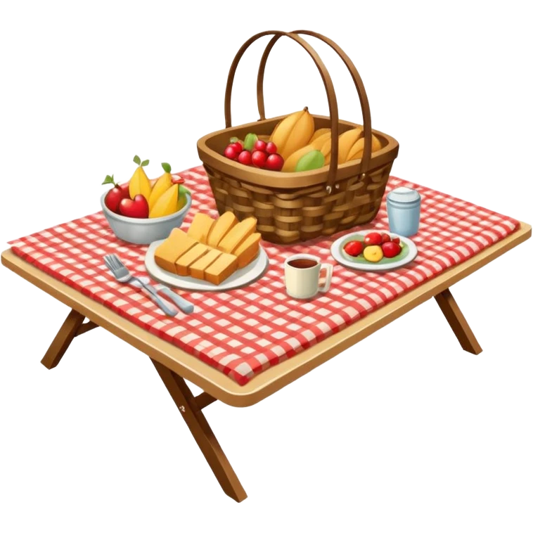 table of picnic emoji