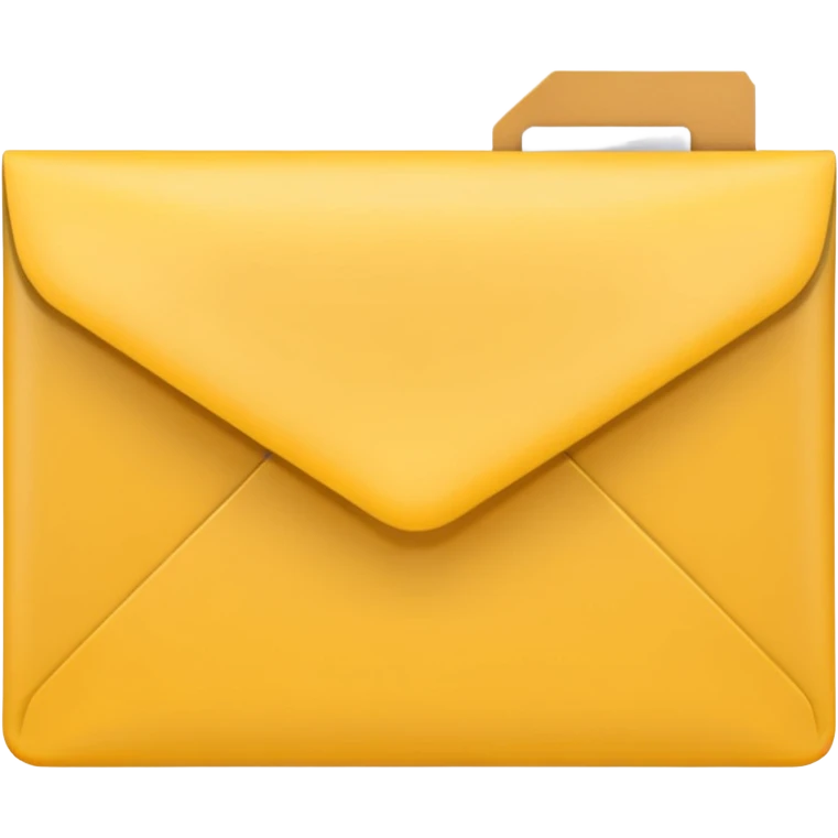 simple yellow document envelope emoji