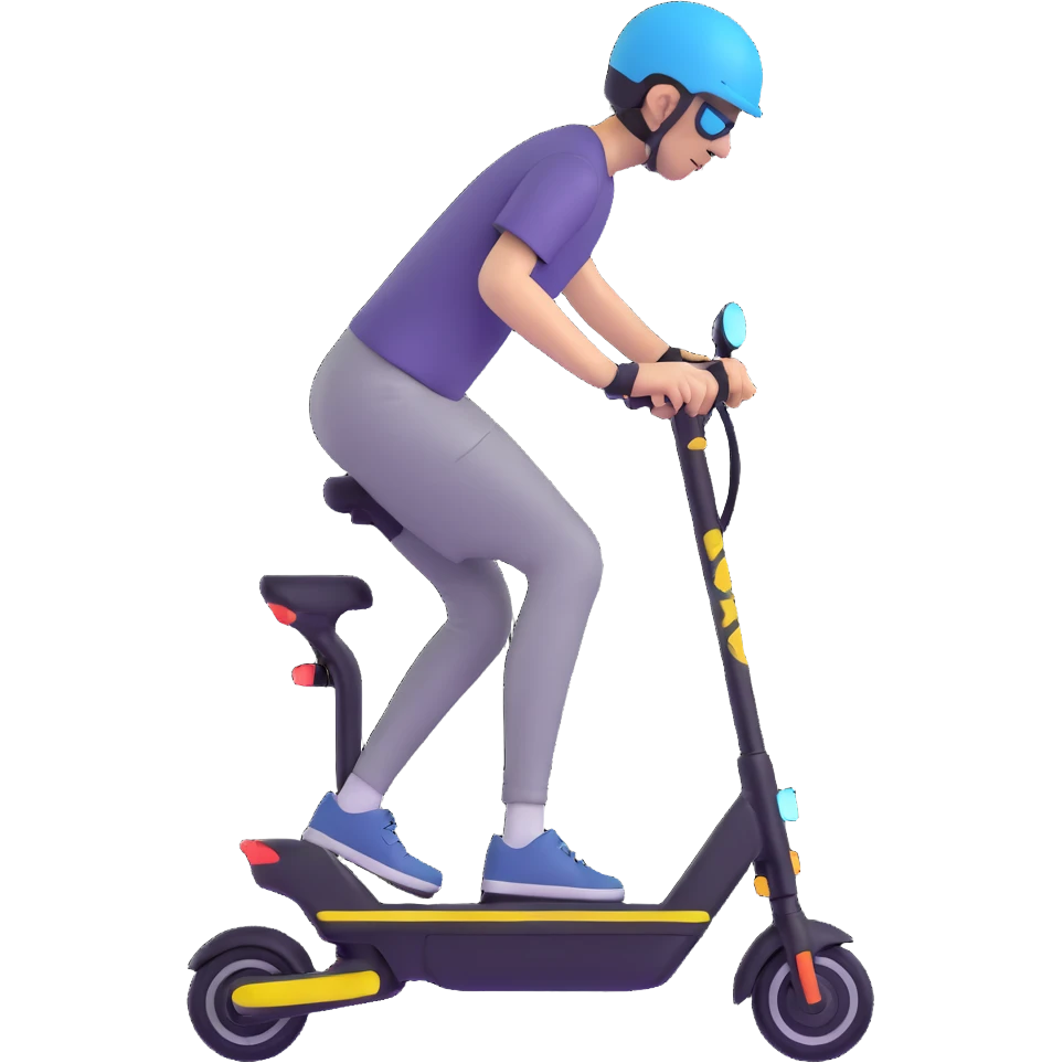 person riding an electric scooter emoji
