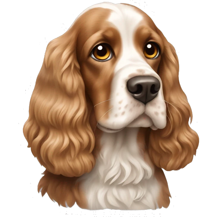 dog english cocker spaniel emoji