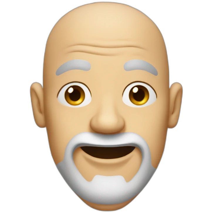 funky bald weird man emoji