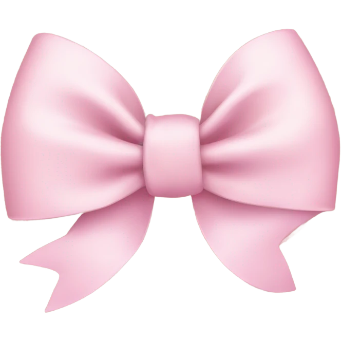 Pastel pink bow emoji