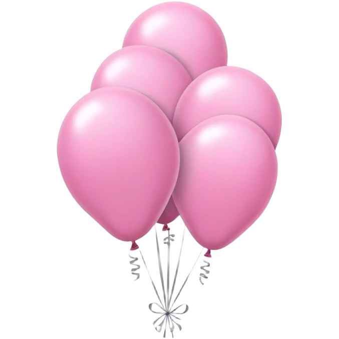 Happy birthday balloons pink with sakura design  emoji