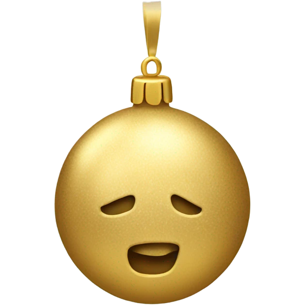 gold bauble emoji