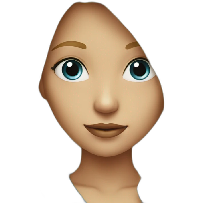 Fille blond yeux bleu emoji