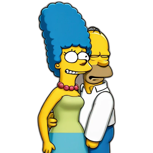 Homer et marge simpson emoji