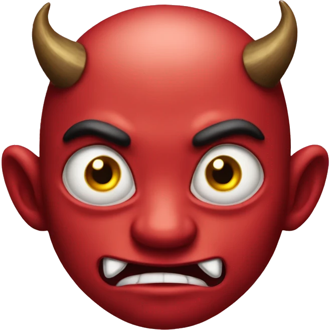 Rolling eyes devil emoji