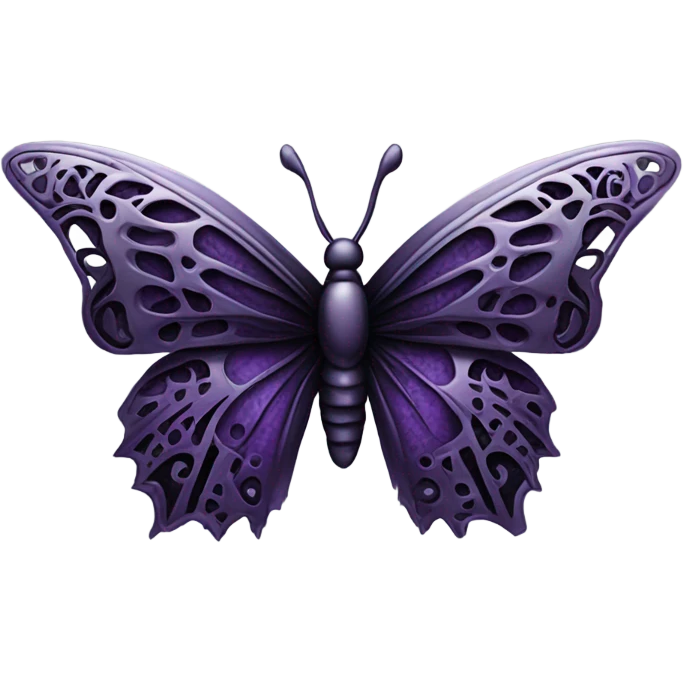 Goth butterfly emoji