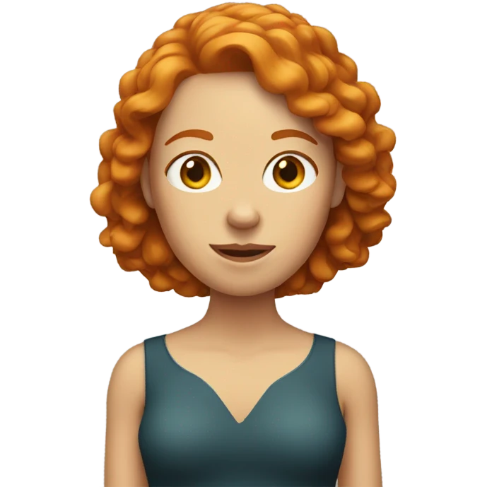 ginger lady with massive forehead  emoji