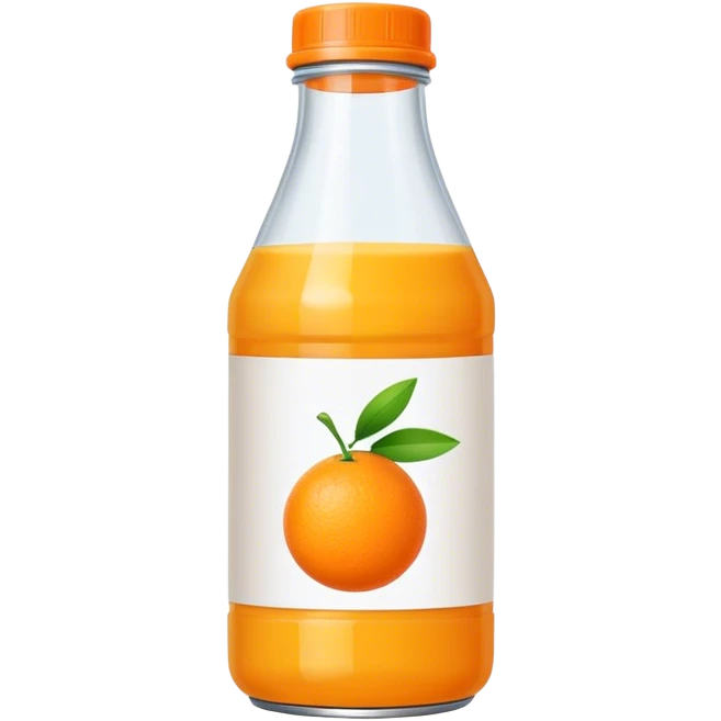 Orange juice bottle emoji