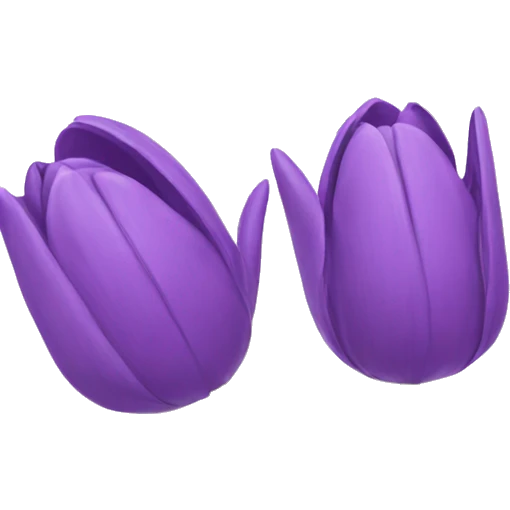 purple tulips emoji