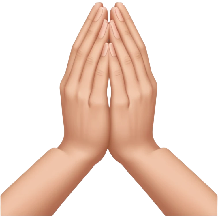 pray hands mangas rosadas emoji