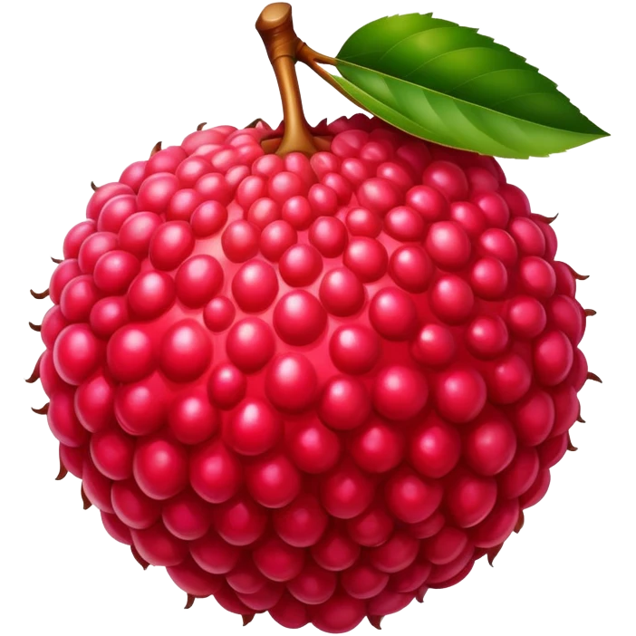 Hyper realistic lychee fruit emoji