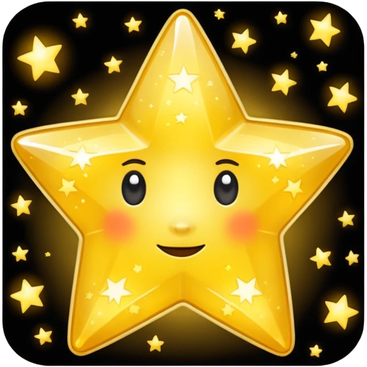 Polaroid photo with star emoji