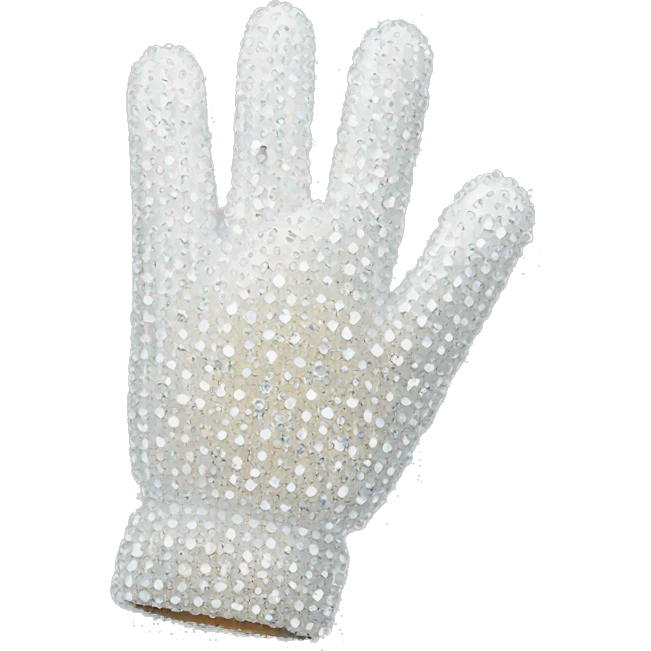 white rhinestone glove emoji