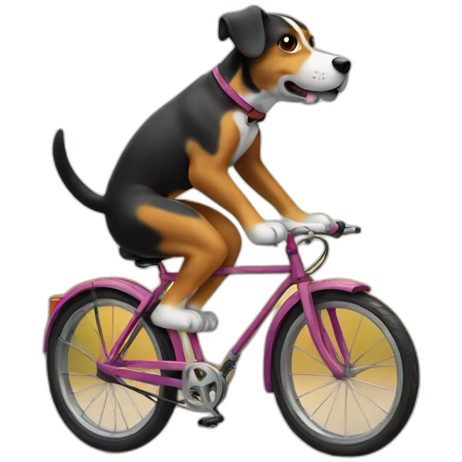 Dog on a bike emoji