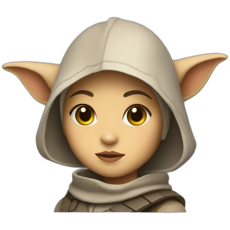 Grogu star wars girl emoji