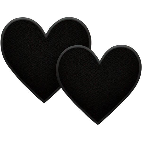 two black hearts💕 emoji