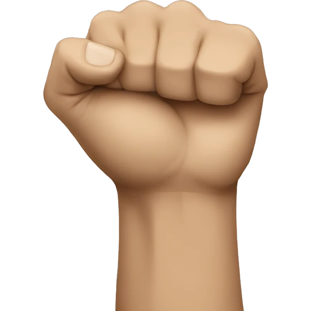 Side facing fist emoji