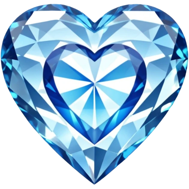 Diamond with blue heart inside
 emoji