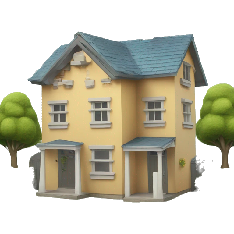 two happy cats buying a house emoji