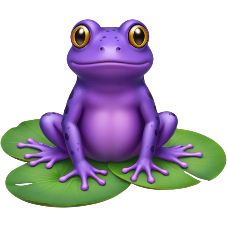 Frog purple emoji