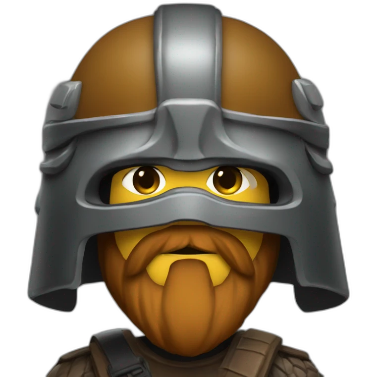 gimli wearing helmet emoji