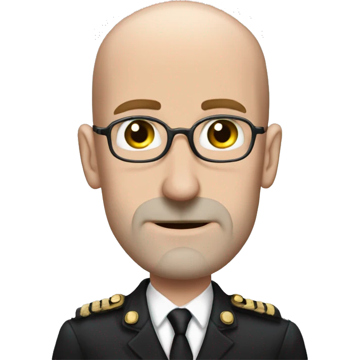 whitehouse aid stephen miller with bald head and german mustache emoji