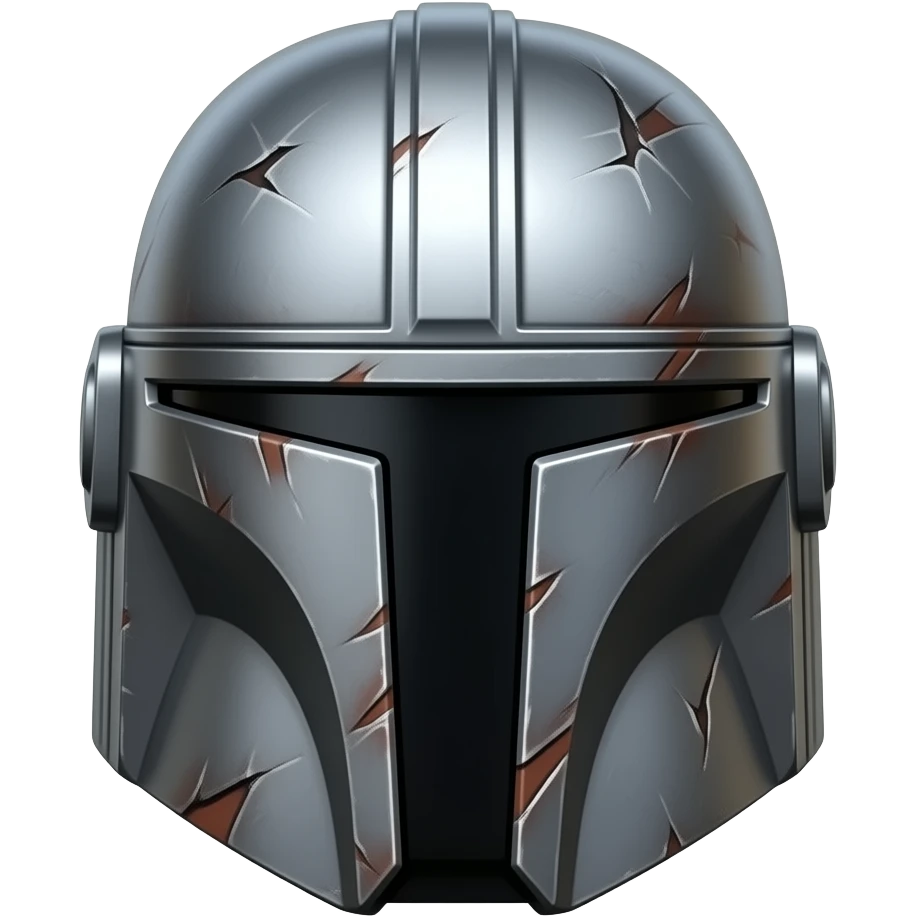 a mandalorian ultra commando helmet emoji