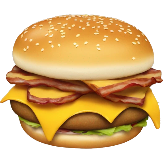 Bacon cheeseburger  emoji