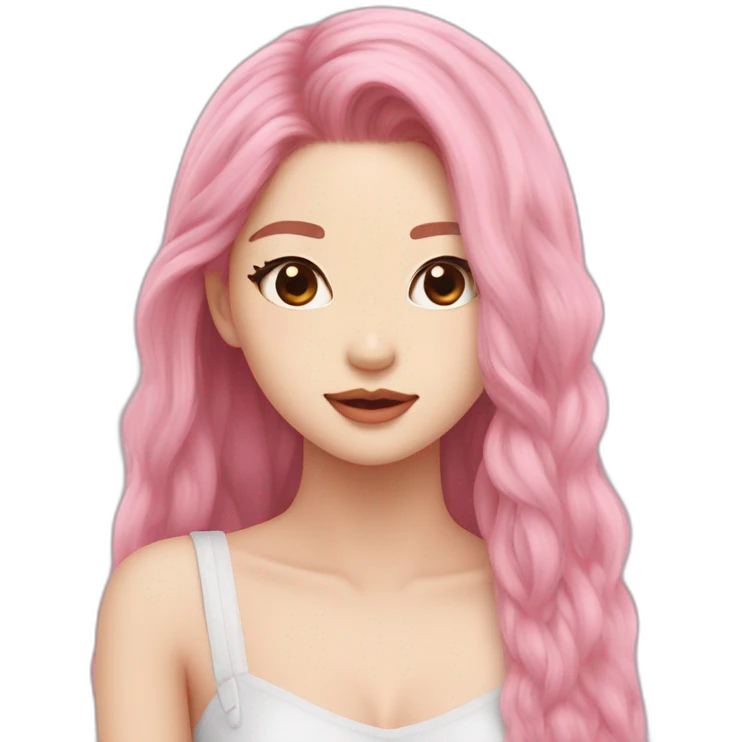 Blackpink rose’s hair emoji