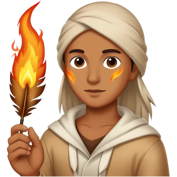 One person with Burning feather emoji