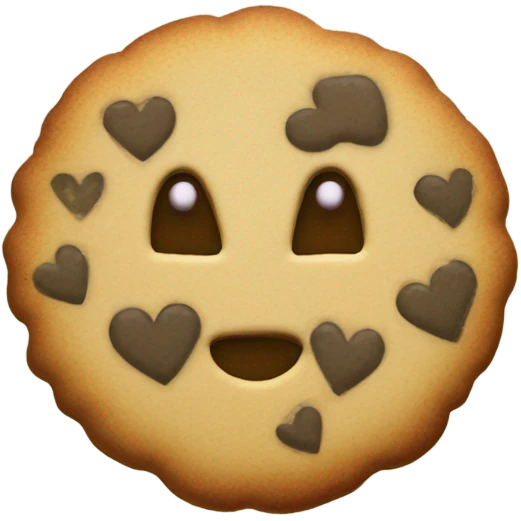 Tactical cookie heart emoji