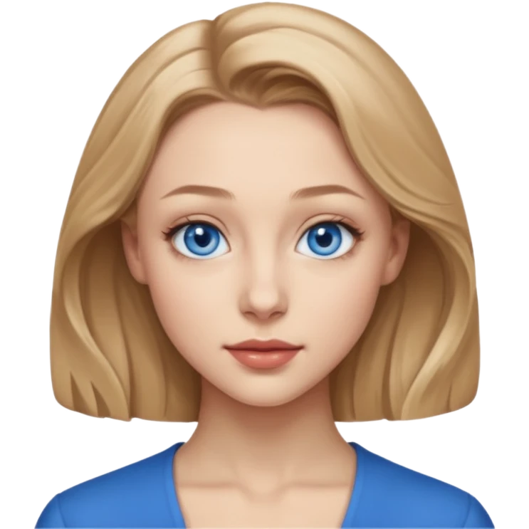 Sarah Gadon with blue eyes emoji