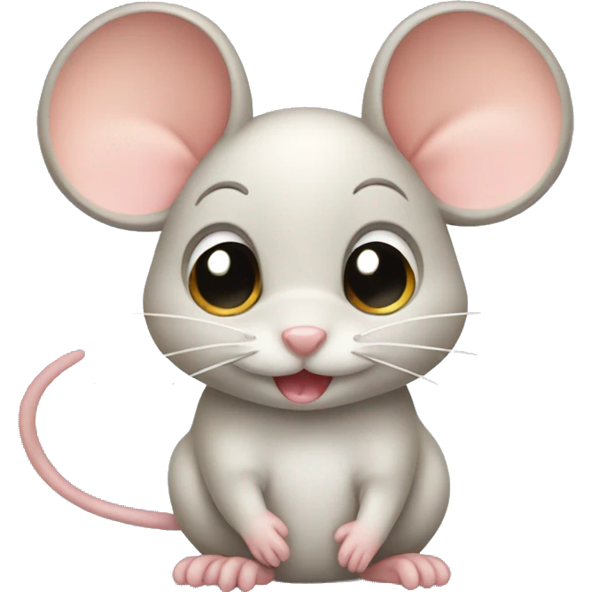 Mouse with bow  emoji