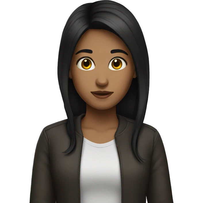 dark hair girl\ emoji
