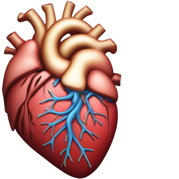 organ heart with flowers growing out of it emoji