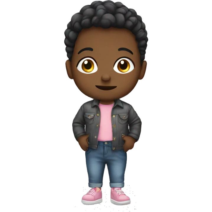 Toddler in nice clothes emoji