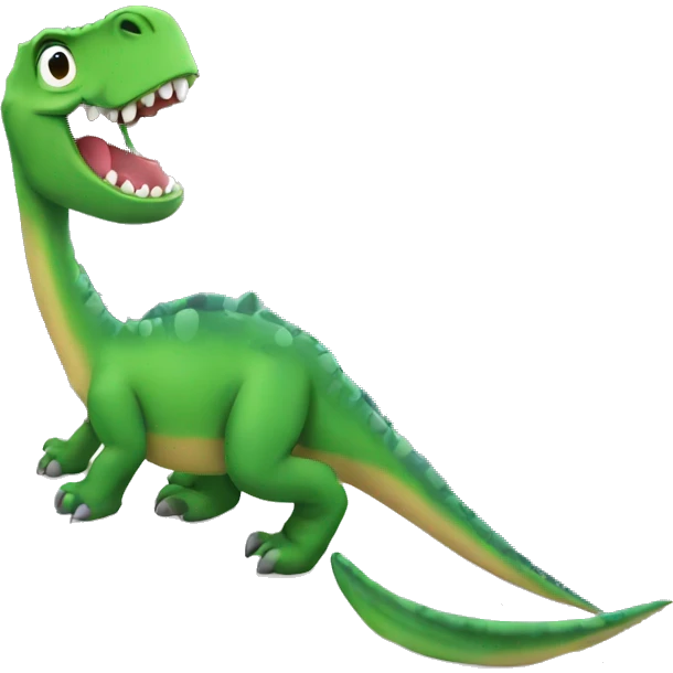 Create Dino standing on a airplane emoji