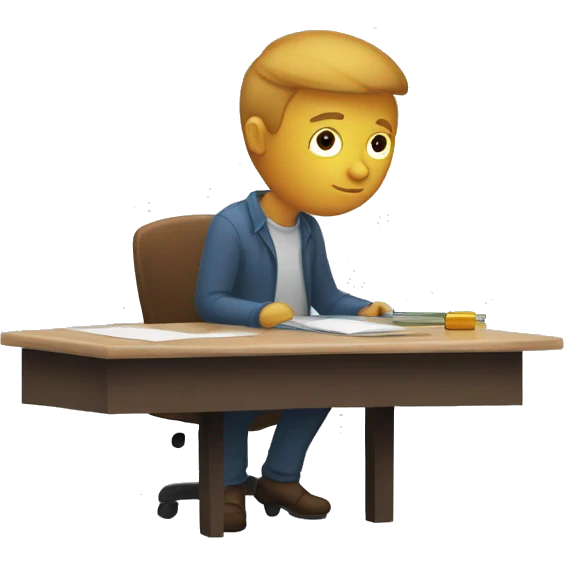 person sitting at a desk with the following thought bubble: “I’ve a question but I never know where to go for the answer” emoji