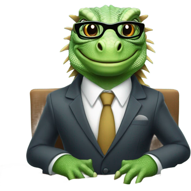 capitalist-iguana emoji