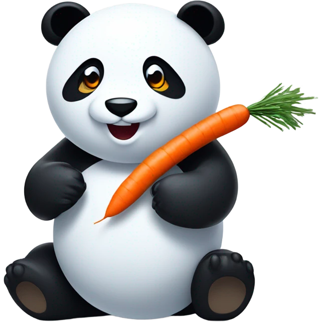 Panda making a snowman emoji